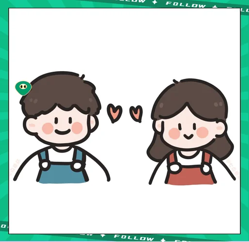 卡通情侣头像吧