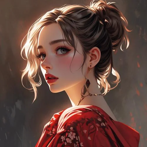 欧美范女生头像