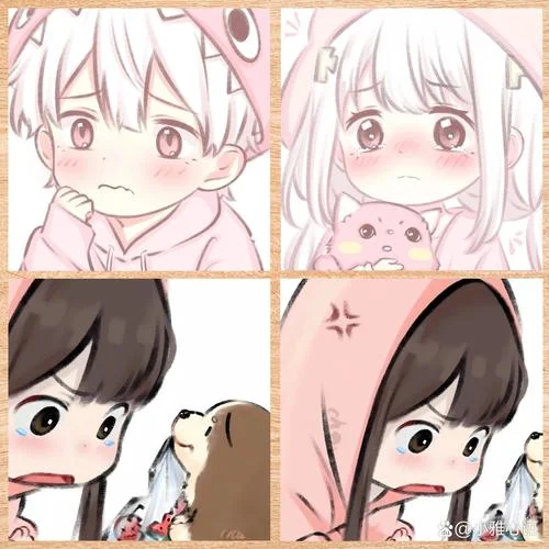 萌情侣头像