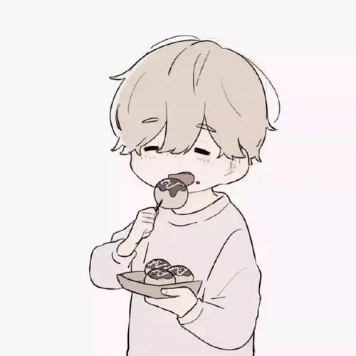 森系手绘情侣头像一对