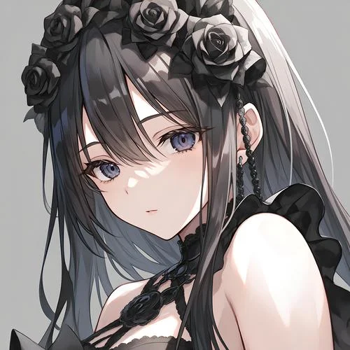 二次元头像女生暗黑系