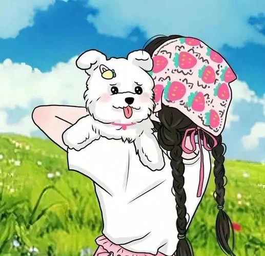 头像女生背影