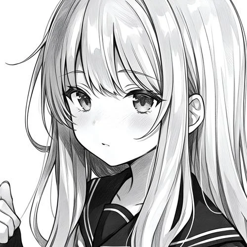 黑白头像女生