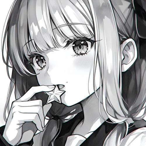 黑白头像女生