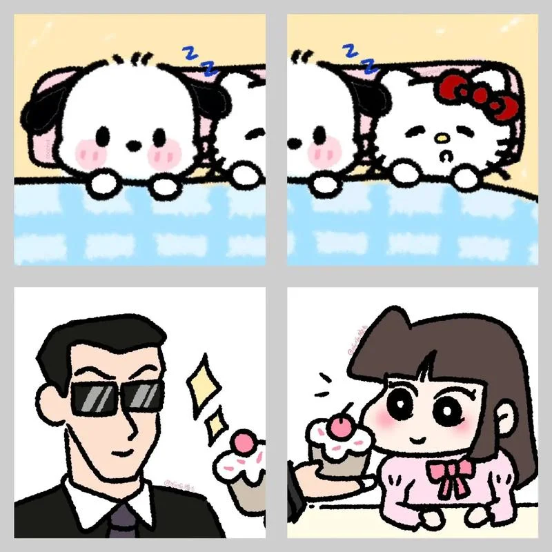 猫咪情侣头像