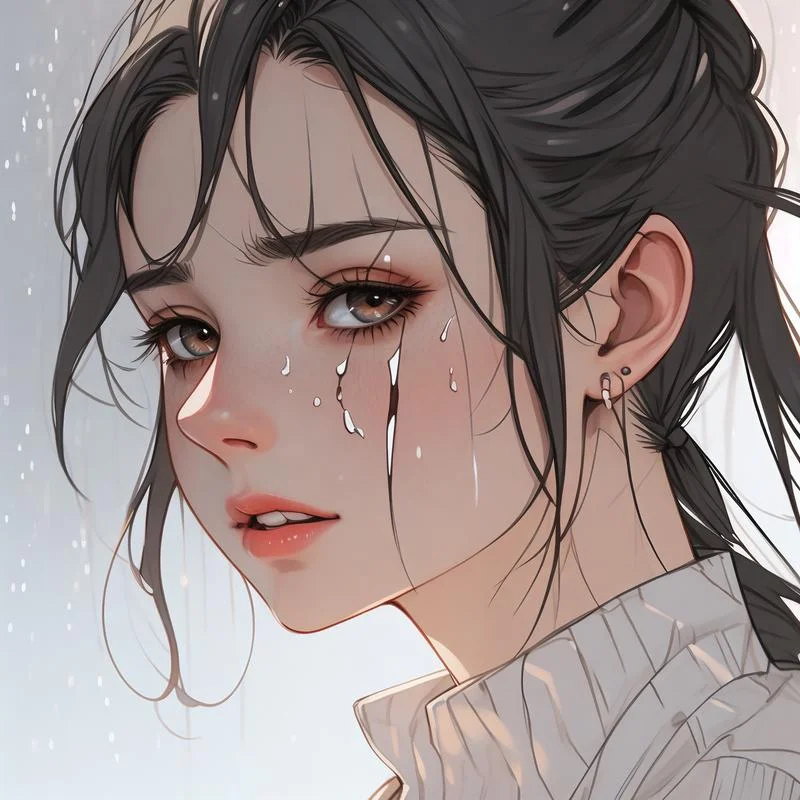 伤感头像女生