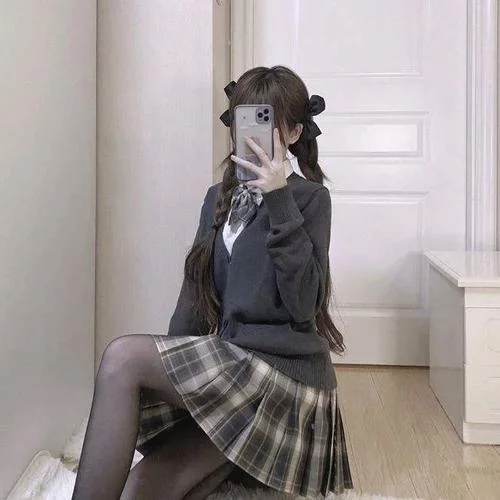 jk制服女生头像