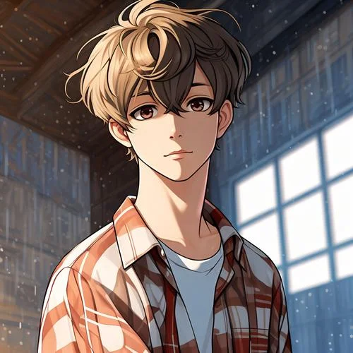 格子控男生头像