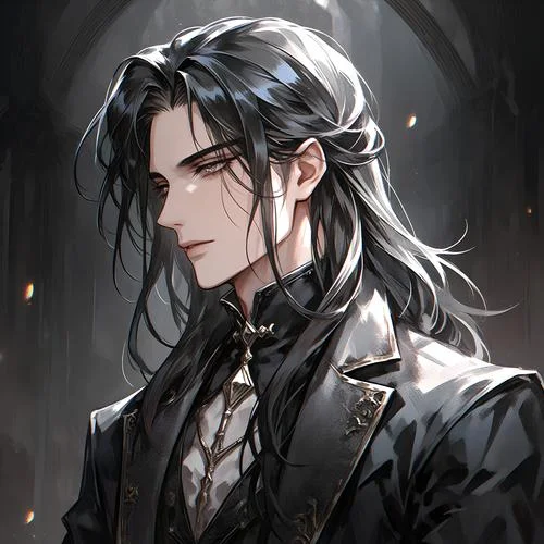 黑暗系动漫头像男生