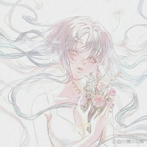 女生头像白色简约系