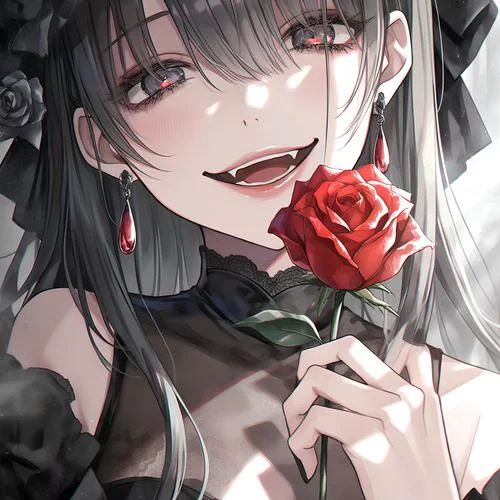 动漫黑暗系少女头像
