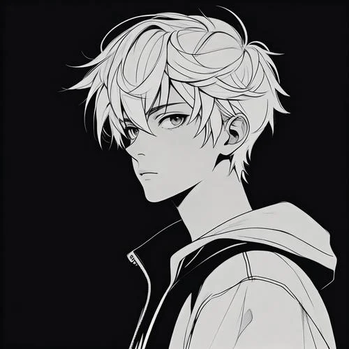 qq头像黑白男生-QQ 头像：黑白男生。