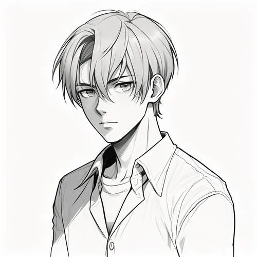 qq头像黑白男生