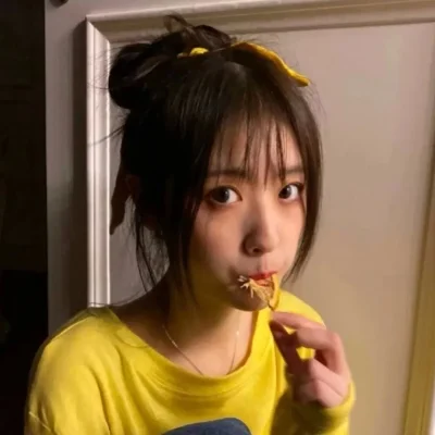 ins黄色系女头,女生部位头像干净ins风 2