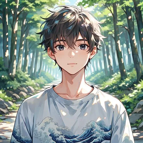 森系男生头像