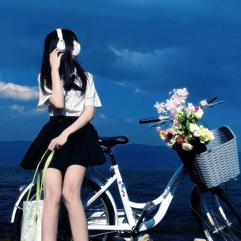带字女生头像