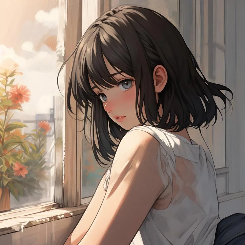 伤感头像女生