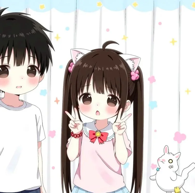 萌系情侣头像一男一女