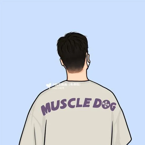 男生头像背影