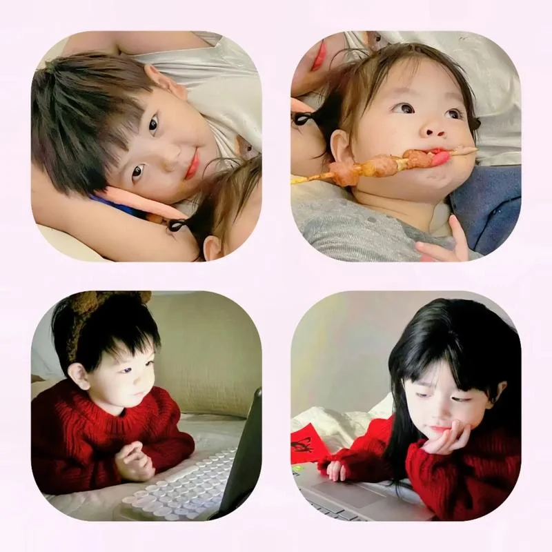 情侣头像萌系小孩一对-萌系小孩情侣头像