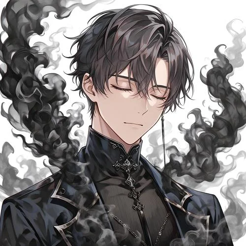 黑暗系动漫头像男生