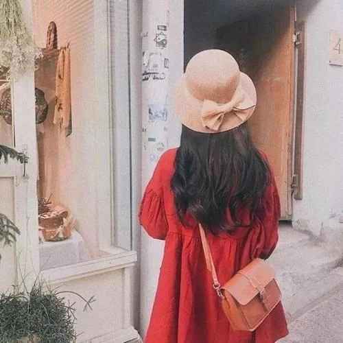 头像女生背影