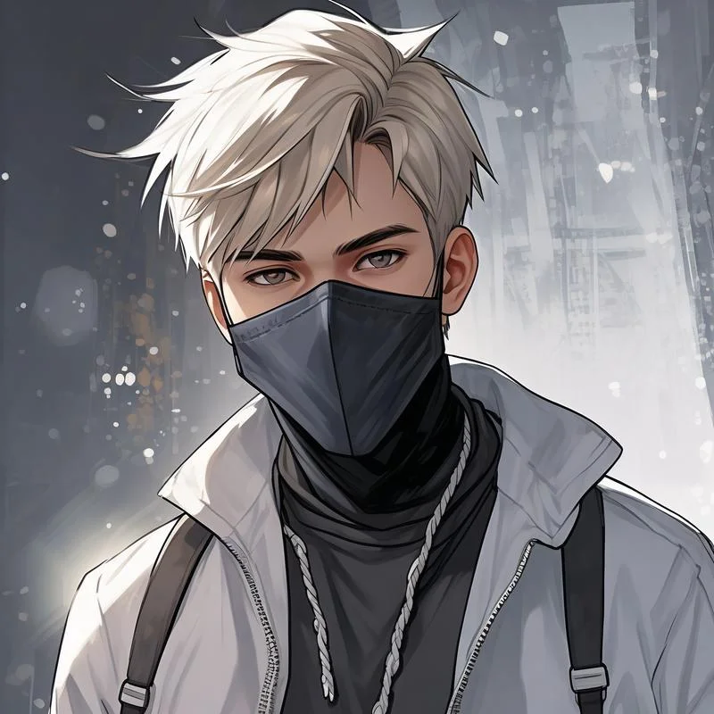 带口罩的男生头像