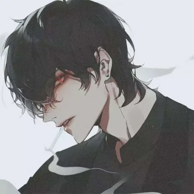 唐崎夜雨 二次元丧系男头像