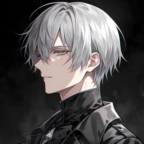 邪魅二次元男生头像