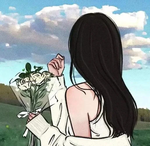 头像女生背影