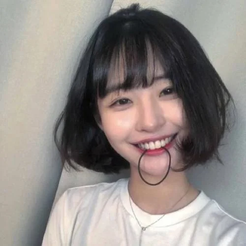 短头发女生头像