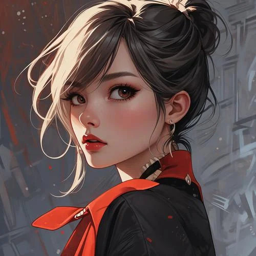 欧美范女生头像