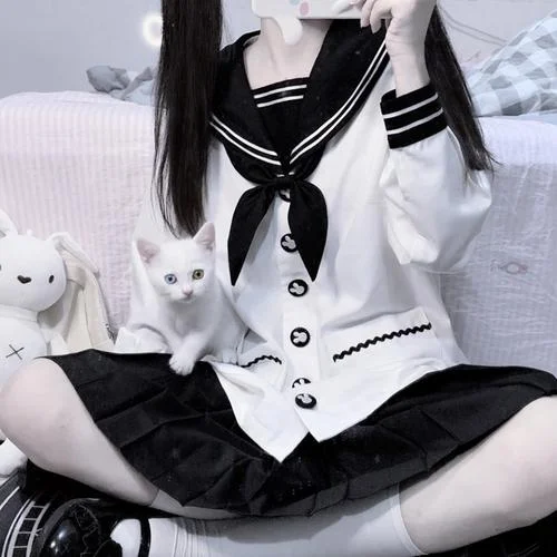 jk制服女生头像