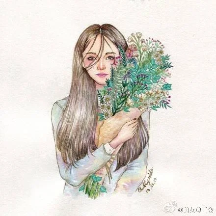 手绘萌系唯美小清新文艺森系女生 壁纸头像 堆糖,美好生活研究所