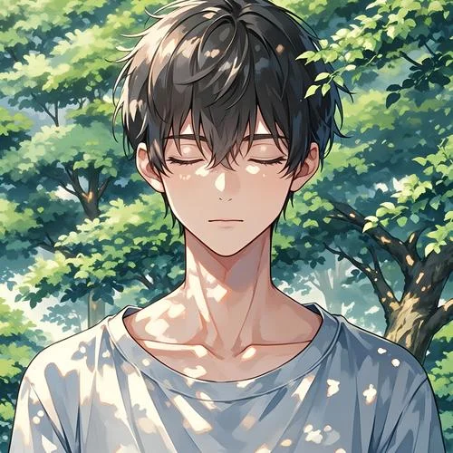 森系男生头像