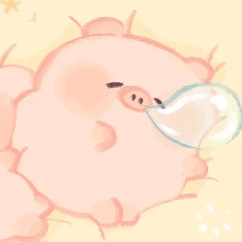 小猪情侣头像一左一右