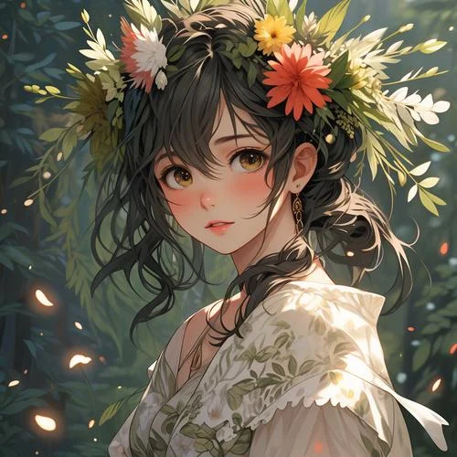 森系动漫头像